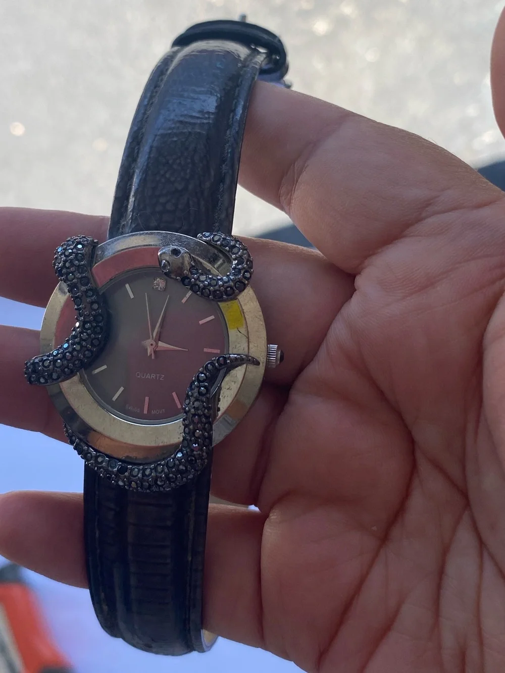 Adrienne Couture Limited Edition Snake Serpent Crystal Watch Goth Whimsigoth